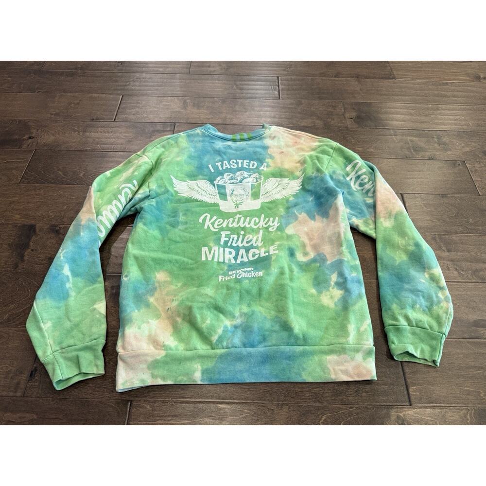 KFC Beyond Fried Chicken Mens Tie Dyed Promo Long Sleeve Sweatshirt Size M USA - Picture 3 of 10
